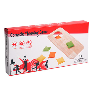 Sports sensoriels en plein air pour enfants en bois jetant des sacs de sable jouet maternelle jouets éducatifs parent-enfant - Product Image 6