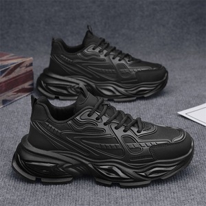 Chaussures de sport décontractées pour hommes, nouvelle collection printemps, respirantes, en maille, à lacets, tendance, polyvalentes, à semelle épaisse, rehaussantes, style papa - Product Image 3