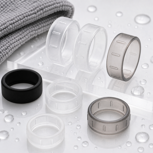 Oura <b>Ring</b> 5/4 Galaxy <b>Ring</b> RingConn Ultrahuman Silicone Cover Case Clear Transparent Smart <b>Ring</b> Protector Ultra <b>Thin</b> Anti Scratch - Product Image 3
