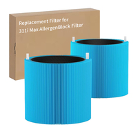 Pengganti Filter Karbon Aktif Pembersih Udara untuk Blueair Blue Pure 311i Max Penghilang Bau Asap dan Partikel 2 Paket