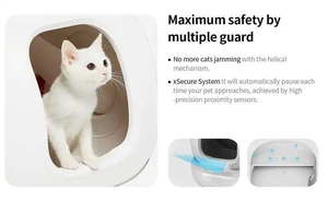 กระบะทรายแมวสามพี่น้องอัจฉริยะทำความสะอาดตัวเองด้วยพลาสติกขนาดใหญ่พร้อมคุณสมบัติสูงสุดสำหรับห้องน้ำแบบอัตโนมัติสำหรับแมว - Product Image 5