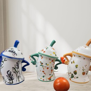 Creative Attitude Polka Dot <strong>Condiment</strong> Jars, Household Kitchen Spice Storage Canister <strong>Set</strong> - Product Image 2