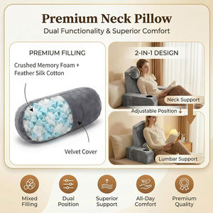 Coussin de lecture <span class=keywords><strong>pour</strong></span> s'asseoir au <span class=keywords><strong>lit</strong></span>, coussin ergonomique en forme de cale, poches latérales XL, housse amovible, support <span class=keywords><strong>pour</strong></span> chaise <span class=keywords><strong>pour</strong></span> regarder la télévision, jouer à des jeux - Product Image 2