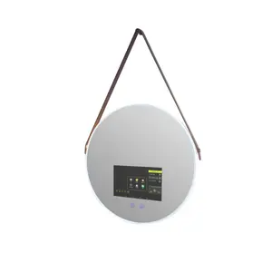 Ucuz yatak odası Wifi Android kozmetik makyaj TV cam Led akıllı ayna dokunmatik ekran ve kamera ile