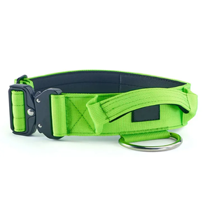 Collar de perro de entrenamiento táctico de nailon personalizado de diseñador de 4cm y 5cm más vendido y correa para perro con neopreno suave y hebilla de Metal - Product Image 2