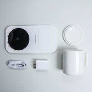 カスタム温度制御加熱セラミックスマートマグウォーマーサーモスタット付きカップセットワイヤレス充電器ウォーマーパッド - Product Image 3