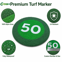Tapis de marquage de distance de golf personnalisé en nylon 100% résistant aux UV et à l'eau pour le driving range et le parcours de golf