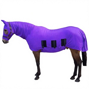 Juego de mantas de invierno para caballos con cubrecuello, relleno de algodón, transpirable, para establo - Product Image 3