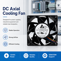 Ventilateur DC haute vitesse 9238 12V 4.5A Delta PFR0912XHE 92mm, ventilateur de refroidissement puissant à double roulement à billes pour rack de serveur et usage industriel