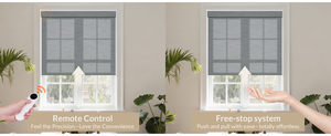 Persianas Enrollables Eléctricas Personalizadas Sin Perforación con Varilla <span class=keywords><strong>de</strong></span> Operación <span class=keywords><strong>Manual</strong></span>, Cortinas Motorizadas para Apartamentos y Alquileres - Product Image 2