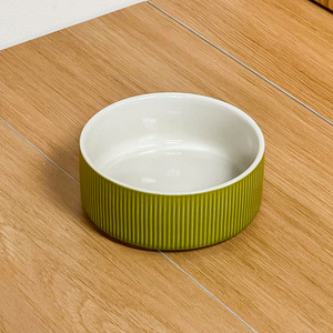 Comedero de Cerámica para Mascotas, Diseño Clásico Creativo, Redondeado, Antideslizante, Impermeable IPX5, Ecológico, para Perros, Gatos y Conejos - Product Image 4