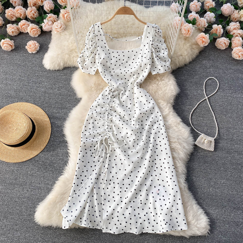 Shop Our Collection of Short Sleeve DOT a-Line Dresses