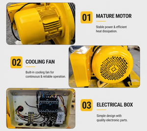 ALLMAN - Precio de Fábrica - Guinchos Eléctricos de Servicio Pesado Serie AMK IP44 de 2 Toneladas para Construcción y Minería - Product Image 4