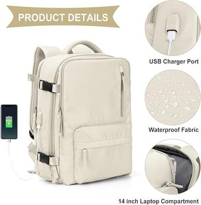 Custom <strong>Backpack</strong> <strong>with</strong> Logo Large Travel <strong>Backpack</strong> Carry on Flight Approved Laptop <strong>Backpack</strong> for Travel Work College for Men Women - Product Image 6