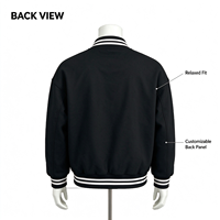 Veste universitaire personnalisée avec logo, doublure polaire, chaude pour l'hiver, style baseball, broderie et patch chenille, streetwear, veste Letterman