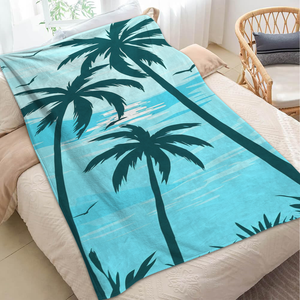 Tùy Chỉnh In Ấm Cúng Mềm 100% Polyester Hawaii Chăn Cá Nhân Bộ Đồ Giường & Trang Trí Nội Thất Thiết Lập Với Logo - Product Image 2