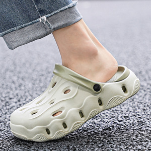 Guru Men's Platform <b>Clogs</b> Height Increasing Anti Odor Non Slip Outdoor Casual Sandals EVA Outsole 5cm Heel - Product Image 3