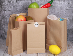 Vente en gros sac en papier de qualité alimentaire sandwichs hot dogs emballage de fruits et légumes sacs en papier kraft brun ou blanc de haute qualité - Product Image 5