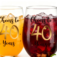 Verre à vin sans pied personnalisé avec logo imprimé en cristal transparent, 21 oz, pour vin rouge et blanc, verre à vin sans pied monogrammé