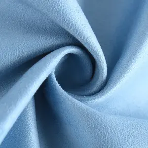 Fournisseurs de tissus en gros Polyester Spandex Microfibre Brossé Tissu en <span class=keywords><strong>daim</strong></span> tricoté pour vêtement - Product Image 5