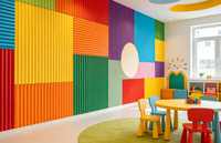 Panneau mural WPC moderne, imperméable, ignifuge, insonorisant, isolant thermique, garantie 5 ans+, salle de bain, hôtel, école, extérieur