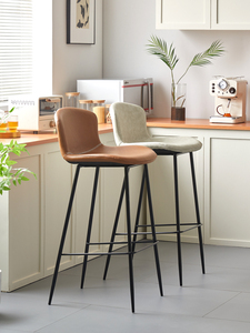 Silla de <span class=keywords><strong>Bar</strong></span> informal moderna con respaldo ajustable, diseño giratorio de lujo accesible para el hogar - Product Image 4