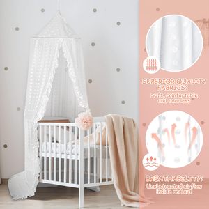 Mosquitero para Cuna Grande Personalizado de Fábrica de Ropa de Cama Infantil, Mosquitero Blanco para Niñas y Niños, Decoración para Sala de Lectura Infantil - Product Image 2