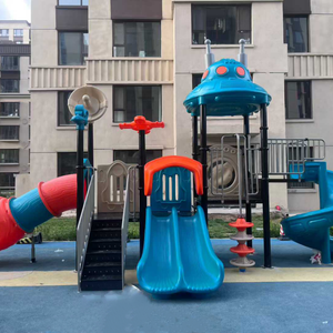 Ensemble de jeux d'extérieur avec structure en acier et toboggans en plastique PE, équipement de jeu haute capacité pour enfants, idéal pour les écoles, parcs d'attractions et communautés - Product Image 5
