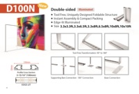 Boîte à lumière en tissu autoportante pliable étanche Admax 3.3x8ft en aluminium avec LED SEG pour stand d'exposition et salon professionnel