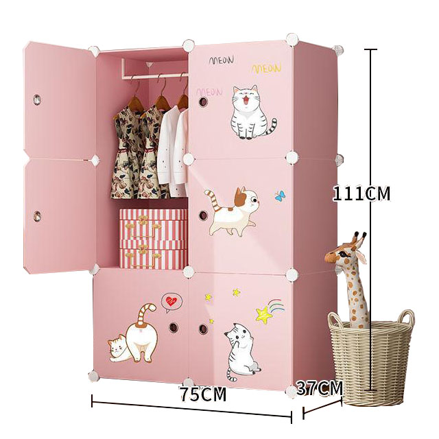 MA-027 Экологичный Прочный детский пластиковый шкаф для одежды Детский шкаф для малышей
