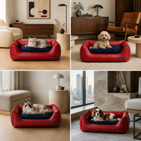 Canapé-lit orthopédique pour chiens, chats et petits animaux, mousse à mémoire de forme, ajustement automatique, housse amovible, protection solide, antidérapant, pliable