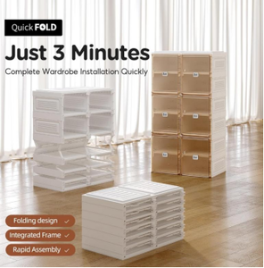 Gabinete de almacenamiento de juguetes para niños domésticos, caja de almacenamiento plegable, estante de almacenamiento de pie - Product Image 2