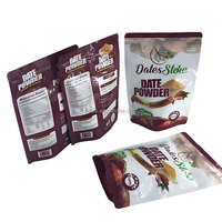 Sachets Doypack en feuille d'aluminium anti-humidité avec fermeture éclair et fenêtre transparente |   Sacs d'emballage pour en-cas imprimés en gravure pour fruits secs