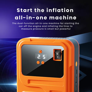 Démarreur de voiture 12V avec gonfleur de pneus, booster d'urgence multifonctionnel 6 en 1, courant de pointe de 800A, affichage numérique - Product Image 2
