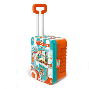 Jeu Maison Petit Chef Les Filles Font Semblant de Jouer Au Jeu De Cuisine Jouets Enfants Cuisine Set Jouets Avec Valise pack - Product Image 4