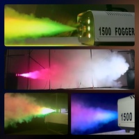 Machine à fumée LED SP 1500W RGB pleine couleur, équipement d'effets de fumée métallique pour mariage, fête, DJ, DISCO, célébration