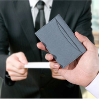 Mode Portefeuille En Cuir Pour Hommes Vrai Cuir Titulaire De La Carte Rfid