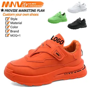 OEM ODM Модные мужские новые кроссовки 2022 пользовательский собственный логотип уникальные оранжевые черные Городские кроссовки для мужчин