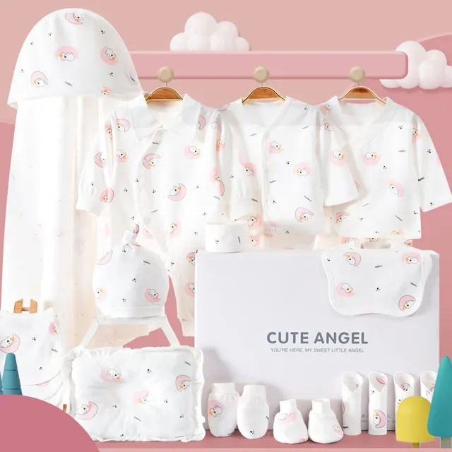 Wholesale 18pcs 0-6 months Baby sleepwear Gift Package Newborn Clothes Baby Gift baby clothes box gift set