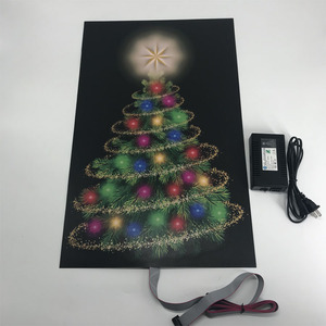 Tùy chỉnh điện phát quang Áp phích linh hoạt hoạt hình <span class=keywords><strong>EL</strong></span> ánh sáng Poster với độ sáng cao cho quảng cáo hiển thị - Product Image 2