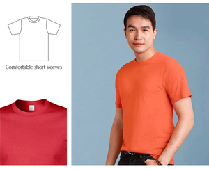 T-shirt à manches courtes coupe ajustée 220 g/m² en coton épais de haute qualité, personnalisable avec logo OEM, vierge uni, 100 % coton - Product Image 2