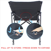 Chaise de camping chauffante pliable et portable pour l'extérieur, avec coussin chauffant, idéale pour la chasse, le repos et les stades