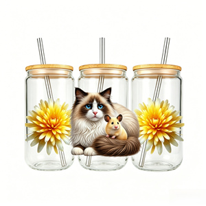 Nuovo Design OEM Personalizzato, Etichette Adesive con Effetto 3D UV DTF per Tazze, Impermeabili <span class=keywords><strong>e</strong></span> Lavabili, per Bicchieri in Vetro <span class=keywords><strong>e</strong></span> Metallo - Product Image 2