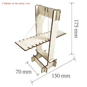 Kit d'ingénierie DIY Modèle de Pont à Câbles en Bois Hanwenge – Jouet de Construction STEM pour l'Apprentissage de la Mécanique Structurelle pour Enfants - Product Image 2