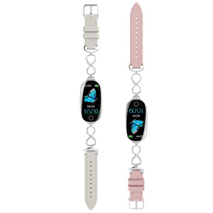 <span class=keywords><strong>Montre</strong></span> <span class=keywords><strong>connectée</strong></span> tendance pour femmes, rappel des règles, surveillance de la fréquence cardiaque, de la pression artérielle et de la température, podomètre sportif - Product Image 3
