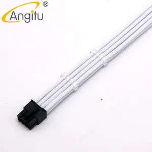 Angitu Premium 18awg 8Pin CPU/ATX/EPS Male To Female 8Pin PSU Extension Cable With Combs-20/30cm