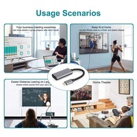 Cable USB-C 3.1 a HDTV, 60Hz 4K, Adaptador de Pantalla HDMI Tipo C para TV, Monitor, Proyector, para MacBook, Laptop, Teléfono Móvil, Tablet