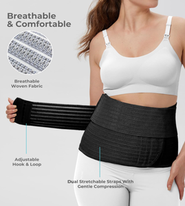 Reliure abdominale <span class=keywords><strong>pour</strong></span> post-chirurgie/ventre Tuck post-partum ventre bande Wrap taille-taille - Product Image 4