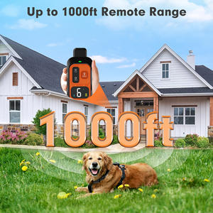 Collier anti-aboiement réglable pour chien, 1000 pieds, nouveau, étanche IPX5, rechargeable, avec vibrations, avertissement sonore, télécommande, nylon, plastique, <span class=keywords><strong>spray</strong></span> - Product Image 4