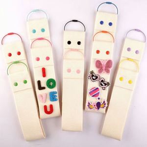 Promotional Keychains Candy Colored Name Stickers Strap for Keychain Streamers Pendant Children's Name <b>Tags</b> - Product Image 1